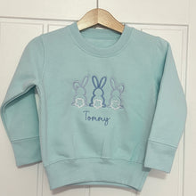 Personalised Bunny Trio Jumper Sweatshirt