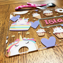 Personalised Children's Placemat - Unicorn Snacks