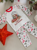 Personalised Christmas Brown Bear Sleigh Pyjamas