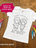 Personalised Christmas Colouring T-Shirt - Gingerbread