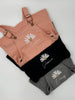 Pinafore with embroidered daisy and name