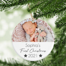 First Christmas Photo Bauble