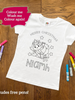 Personalised Christmas Colouring T-Shirt - Unicorn