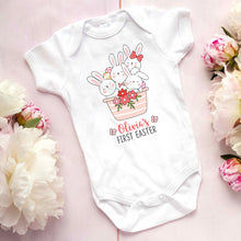 Personalised First Easter Baby Vest - bunny pot