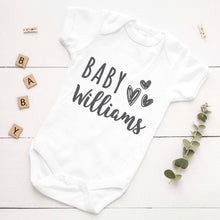 Personalised Pregnancy Announcement Vest with Hearts