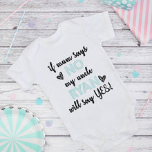 Personalised Any Name Auntie/Uncle Baby Grow Bodysuit Vest