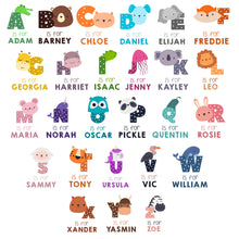 Personalised Name & Initial Children's Kids T Shirt