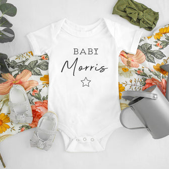 Personalised Pregnancy Announcement Vest with Star