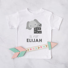 Personalised Name & Initial Children's Kids T Shirt