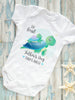 Our First Father's Day Personalised Turtle Baby Vest