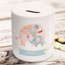 Personalised Elephant Money Box