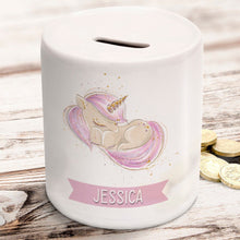 Personalised Dreamy Unicorn Money Box