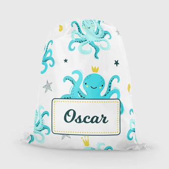 Personalised PE / swim bag - Octopus