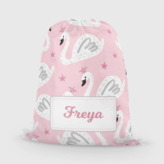 Personalised PE / swim bag - Swans