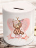 Personalised boho bear money box