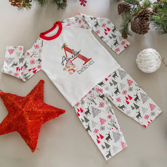 Personalised Christmas Initial Pyjamas