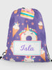 Personalised PE / swim bag - Unicorn Snacks