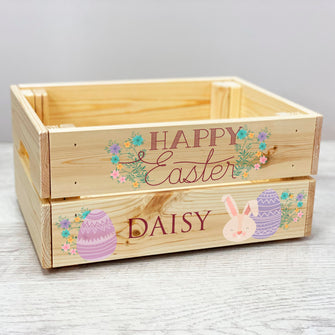 Personalised Easter Crate - floral design
