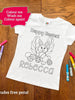 Personalised Easter Bunny Colouring T-Shirt