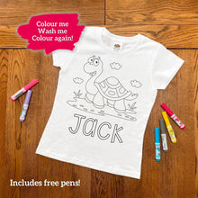 Personalised Turtle Colouring T-Shirt