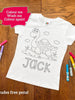Personalised Turtle Colouring T-Shirt