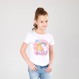 Personalised Unicorn Birthday T-Shirt - 6th Birthday
