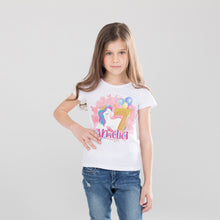 Personalised Unicorn Birthday T-Shirt - 7th Birthday