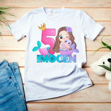 Personalised Mermaid Birthday T-Shirt