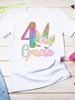Personalised Glittery Unicorn Birthday T-Shirt