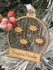 Personalised Family Christmas Snowglobe Decoration