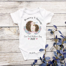 Our First Mother's Day Personalised Hedgehog Baby Vest
