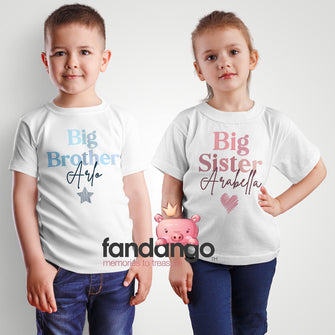 Big brother / big sister t-shirt, sibling announcement