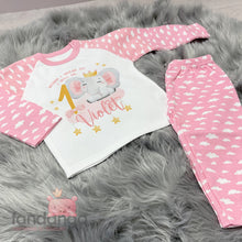 Personalised 1st birthday elephant pyjamas v2