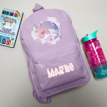 Personalised unicorn whale (uniwhale!) backpack