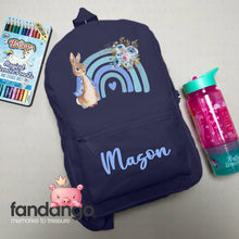 Personalised Peter Rabbit Rainbow Backpack