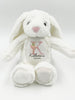 Personalised Bunny Rabbit, New Baby Gift, Personalised Plush Soft Toy, Any Name Teddy, Cuddly Toy, Girls and Boys Teddy Baby Shower Gift